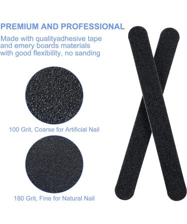 15pcs Professional Nail File Set | 100/180 Grit Double Sided Washable Files | Teuki Fingernail Emery Boards - Buy Online on GoSupps.com