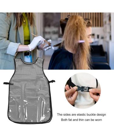 Sonew Waterproof Hairstylist Apron Lightweight Breathable Net Adjustable Barber Apron with Large Pocket for Salon Home - Buy Online on GoSupps.com
