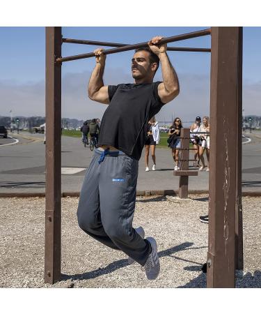 ZENGVEE Men's Sweatpants with Zipper Pockets - Gray Athletic Pants for Jogging, Gym, Running - Large - Buy Online on GoSupps.com