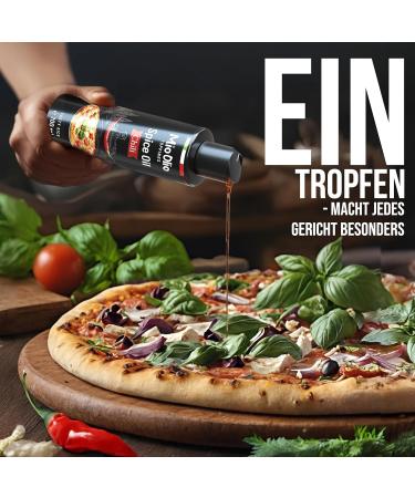  Mioolio MIOOLIO 1 x 200 ml chili oil for marinating refining and seasoning every dish with an intense aroma and a burst of flavor - Buy Online on GoSupps.com