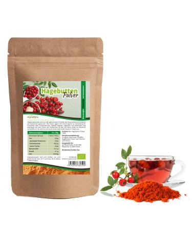 mynatura Mynatura Organic Rosehip Powder 1000g I Plant I Gentle Treatment I Dog Rose I Pure Natural I No Genetic Engineering I Vitamin C I Rosehip Flour I DE- KO-044 Ground (1 x 1000 g))
