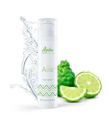 Alpika Ltd Alpika Cream Anti Acne Organic Face Cream for All Skin Types Anti Acne Cream with 99 Natural Ingredients AntiRedness Cream for Face Natural AntiInflammation Cream 50 ml