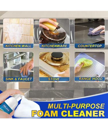 Powerful Rinse-Free Bubble Cleaner 100ML All Purpose Bubble Cleaner Kitchen Deep Cleaning Spray Powerful Multi Purpose Foam Cleaner Powerful Stain Removal Kit (1 Pcs) - Buy Online on GoSupps.com