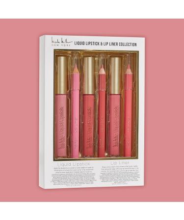 Nicole Miller Liquid Lipstick & Liner Collection | 6-Piece Set | Long-Lasting Shades of Lipsticks & Lip Liners for Stunning Look - Buy Online on GoSupps.com