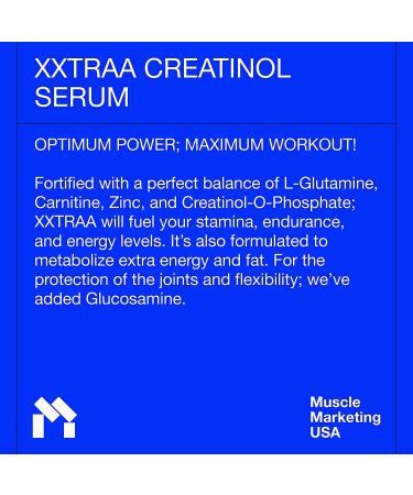 MMUSA XXTRAA Muscle Builder Creatine Serum - Boost ATP Levels & Fuel Muscle Growth Fast with 100% Absorption. No Water Weight Gain. Strawberry Flavor - Buy Online on GoSupps.com