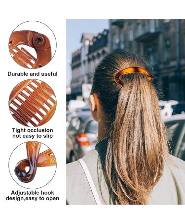 10-Piece Banana Hair Clip Set | Large Double Ridge Clips for Long Hair | Perfect Banana Ponytail Holders for Women & Girls - Buy Online on GoSupps.com