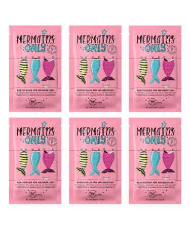Pack of 6 Dresdner Essenz Bath Foam Mermaids only 6 x 60 g Bath additive vegan