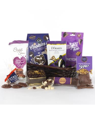 Virginia Hayward Chocolate Hamper - Indulge in Biscuits Fudge Cake and Treats - Birthday Gifts for Women and Men - Great Anniversary Retirement or Thank You Hampers - Chocolate Indulgence