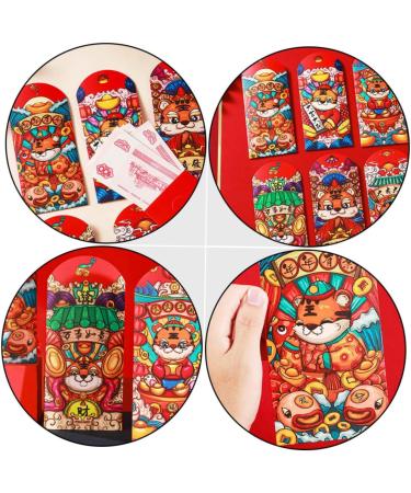 ABOOFAN 72 Pcs Year of The Tiger Red Envelope New Year Red Packet New Year Money Pocket Tiny Bag Year Hong Bao Hongbao Card Envelope Chinese Red Envelope Lucky Paper Year Red Envelope - Buy Online on GoSupps.com
