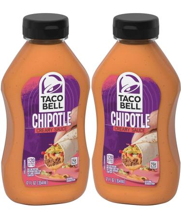Taco Bell Mexican Taco Bell Chipotle Creamy Sauce, 12oz, 12 ounce - SET OF 2 12 Fl Oz (Pack of 2)