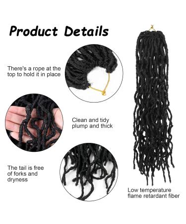Aomig 21 PCs 18 Inch Synthetic Earthworm Fake Hair Extensions - Goddess Gypsy Braids Passion Twists for Cosplay & Masquerade Parties - Black - Buy Online on GoSupps.com