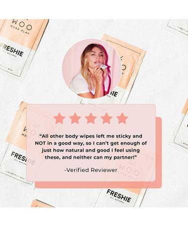 Woo More Play Freshies All-Natural Feminine Intimacy Towelette Wipes with Coconut Oil and Aloe Vera - Promotes Feminine Health, Alleviates Irritation - Vegan and Cruelty Free - 20ct (Pack of 2) - Buy Online on GoSupps.com
