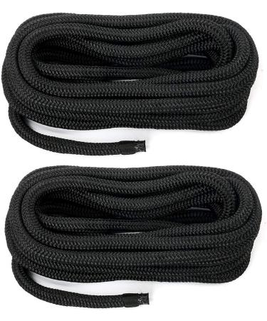 Amarine Made Double Braided Nylon Dock Lines 7700 lbs Breaking Strength - 20ft x 5/8inch (4 Pack) - Buy Online on GoSupps.com