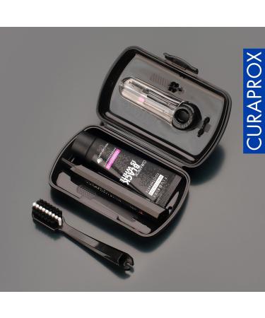Curaprox Black Is White Travel Refill Brush Heads - Duo Pack for Travel Toothbrush | International Shipping Available - Buy Online on GoSupps.com