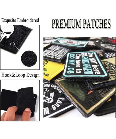 AXEN 20-Piece Random Style Tactical Morale Embroidery Patch Set for Military Gear - Full Embroidered Appliques - Funny Designs - 20PCS Random Pack - Buy Online on GoSupps.com