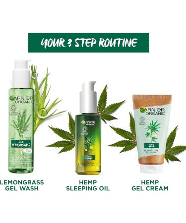 Garnier Organic Hemp Multi-Restore Facial Night Sleeping Oil 30ml - Buy Online on GoSupps.com