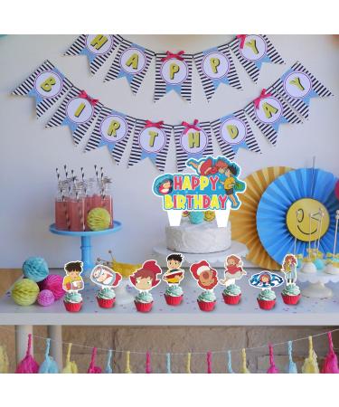37pcs Party Supplies Include 1pcs Big Cake Topper and 36pcs Cupcake Toppers for Studio Ghibli Birthday Party Cupcake Decorations. - Buy Online on GoSupps.com
