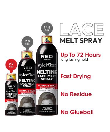 RED By Kiss Styler Fixer Melting Lace Melt Spray Ultimate Hold Scalp Protection Fast Drying & No Residue Strong Adhesion Natural Look for Lace Front Wig 2.7 Fl Oz - Buy Online on GoSupps.com
