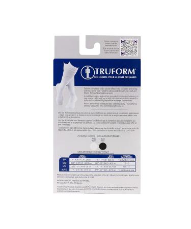 Truform Compression Socks 20-30 mmHg for Men | Knee High Over Calf Length Black - X-Large (1 Pair) | Best Gym Socks for Comfort & Support - Buy Online on GoSupps.com