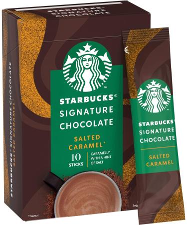 Starbucks Signature Salted Caramel Hot Chocolate Sachets 10 X 20g ( Pack of 10) - Buy Online on GoSupps.com