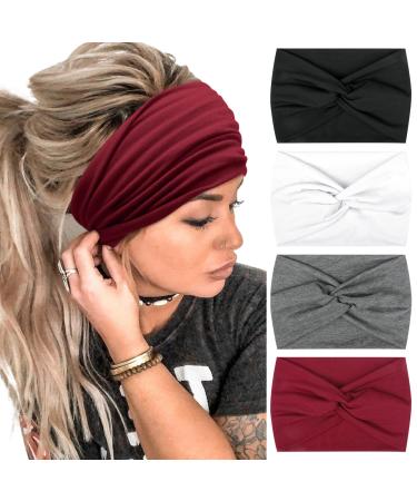 Hair band ladies boho frontal ligaments soft hair bands wide headband elastic headband hair accessories for women and girls fashion personality