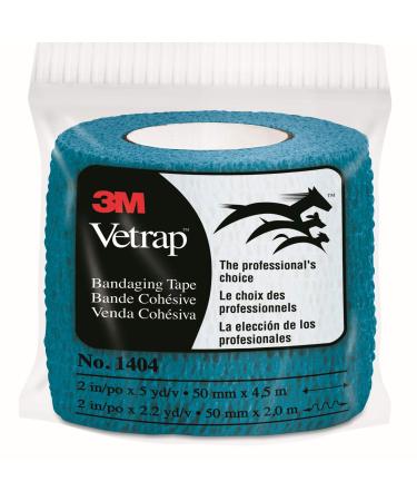 3M Vetrap Bandage Tape  2 x 5 Yard Roll  Teal Teal 1 Roll