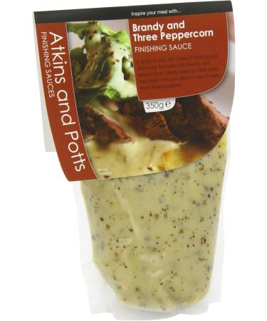  Atkins & Potts Atkins and Potts Brandy and Three Peppercorn Finishing Sauce 350g (Pack of 6) - Buy Online on GoSupps.com