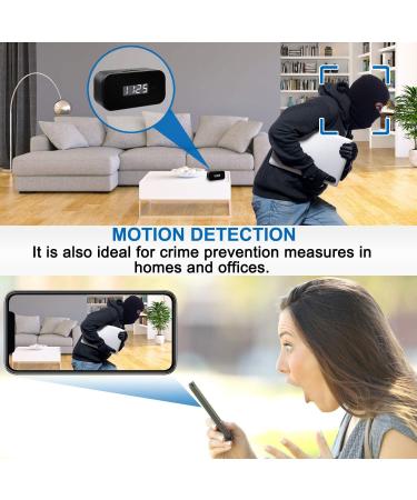 1080P Wireless Hidden Camera Clock with Night Vision | Mini Spy Cam with Motion Detection | Nanny Cam Surveillance Camera - Buy Online on GoSupps.com