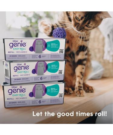 Litter Genie Easy Roll Continuous Refill Bags (1-Pack) | Multi-Layers of Odor-Barrier Technology | Includes 24 Bags - Buy Online on GoSupps.com