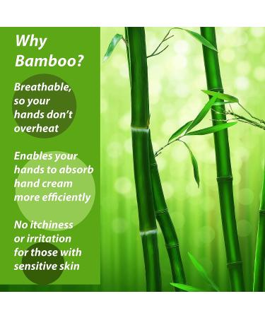 Medium Bamboo Eczema Gloves for Women - 3 Pairs | Overnight Moisturizing for Dry Hands - Buy Online on GoSupps.com
