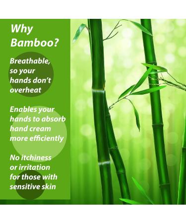 Bamboo Gloves for Eczema - Small Black Women's Moisturizing Gloves - 3 Pairs - Buy Online on GoSupps.com