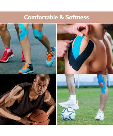 Kinesiology Tape - 3 Rolls 16.4ft Uncut - Beige Sports & Athletic Tape for Muscle Support & Recovery - Buy Online on GoSupps.com