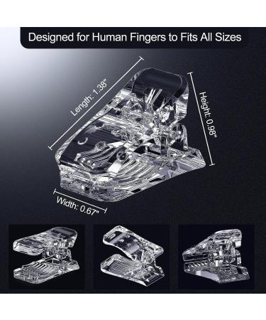 8 Pcs Nail Tips Clip for UV Builder Gel Extension - DIY Manicure Nail Art Tool - Buy Online on GoSupps.com