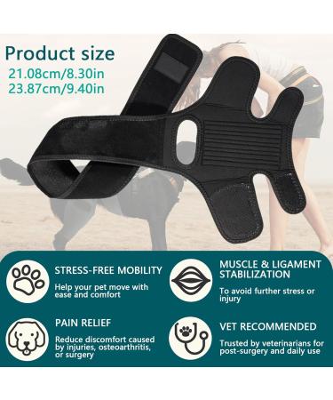 1PC Dog Knee Brace for Torn ACL Hind Leg Adjustable Dog Acl Knee Brace Support for Large and Small Dogs with ACL CCL Cruciate Ligament Injuries for Both Back and Front Legs - Buy Online on GoSupps.com