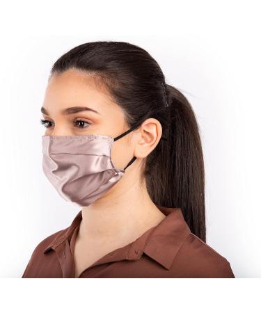 HABAC STUDIO Pack of 5 Satin Silk Face Masks Reusable Cover Bandana Balaclavas Face Masks Washable UK Black Face Mask with Nose Wire Pleated Face Mask for Women Men Adjustable. Pastels - Buy Online on GoSupps.com