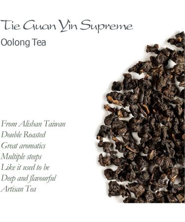 Premium Tie Guan Yin Oolong Tea - Roasted Iron Goddess of Mercy - 50g - Buy Online on GoSupps.com