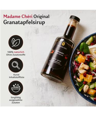Madame Ch ri 250ml Pomegranate Syrup - 100% Pure Turkish Nar Eksisi for Salad Dressings Marinades & Drinks | 6-Pack - Buy Online on GoSupps.com