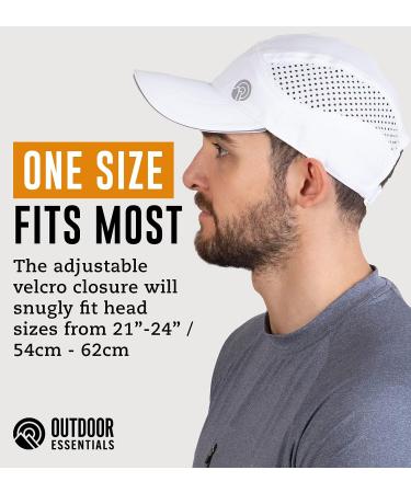 OutdoorEssentials Running Cap - UPF 50 Exercise Hat in White - Buy Online on GoSupps.com