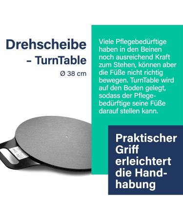 DHG Turntable Easy Manual Transfer Aid for Care Needs | Turn Aid for Wheelchair Bed Armchair & More - Buy Online on GoSupps.com