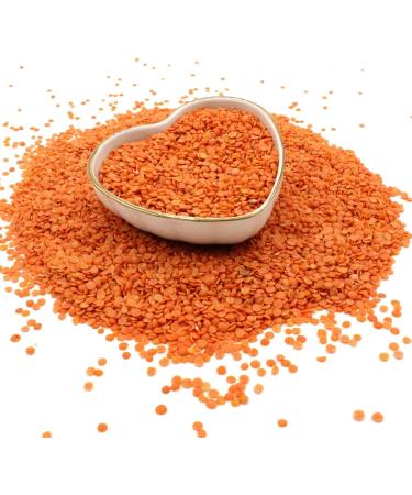 Organic Red Split Lentils - High Fibre High Protein No Additives No Preservatives Raw Vegan GMO-Free Certified Organic - Perfect for Soups Curries - Thames Organic 1kg 1 kg (Pack of 1) - Buy Online on GoSupps.com