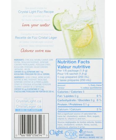 Crystal Light Lemon Lime Pitcher Packs 46.4g (28 Boxes of 4 Packets) 112 count (Pack of 1) Lemon Lime - Buy Online on GoSupps.com