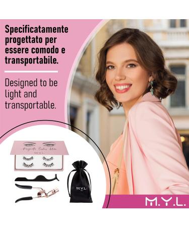 M.Y.L Push Up Angel Reusable Magnetic Eyelashes Set of 4 Eyelashes Magnetic Eyelashes without Eyeliner Eyelashes Push Up Angel - Buy Online on GoSupps.com
