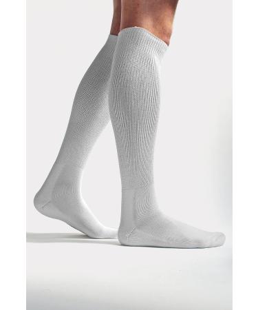 Dr. Socks Bamboo Knee High Diabetic Socks - Extra Wide Non Elastic 13-15 White - Buy Online on GoSupps.com