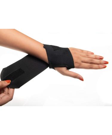 SurgiFab Wonder Care Wrist Brace with Thumb Loop for Wrist Pain Relief Sports Injuries Wrist Compression Support Immobilization for Men and Women Free Size Pair - Buy Online on GoSupps.com