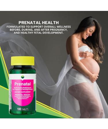 KP+ Prenatal Multivitamin Multimineral for Pregnant or Nursing Women | Prenatal Health Support | Promotes Healthy Fetal Development | 100 Tablets | Dietary Supplement | Pack of 2 - Buy Online on GoSupps.com