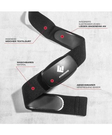 FitEngine Unisex Adult Heart Rate Monitor - Black One Size | Shop Now for International Shipping - Buy Online on GoSupps.com
