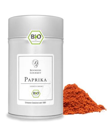 Boomers Gourmet - ORGANIC smoked paprika red smoked paprika powder ground in organic quality - spice jar 11.5 cm - 100 g