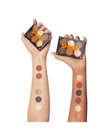 Inlot Playinn Sheen Tangerine Eyeshadow Palette - 6 Unique Shades Matte & Shiny Full Eye Make-Up (8.2g) - Shop Internationally - Buy Online on GoSupps.com