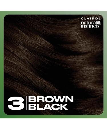 Clairol Natural Instincts Demi-Permanent Hair Dye 3 Brown Black 3-Pack - 3 Brown Black 1 Fl Oz - Buy Online on GoSupps.com