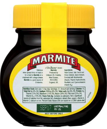 Marmite Yeast Extract Flavored 4.40 oz - Rich Umami Spread - Buy Online on GoSupps.com